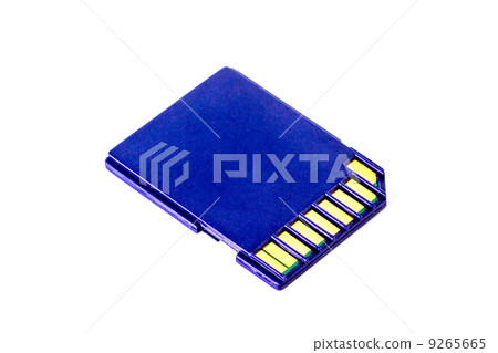 Blue memory SD. card isolate Blue memory SD. card isolate 9265665