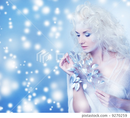 Snow queen with a magic twig Snow queen with a magic twig 9270259