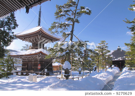 "Three Scenic Areas of Japan" Amanohashidate, Towa Tower (Country Designated Important Cultural Properties) and Takinosa (Japan Sanshin Special), Snake Scenes of Washuido 9270629