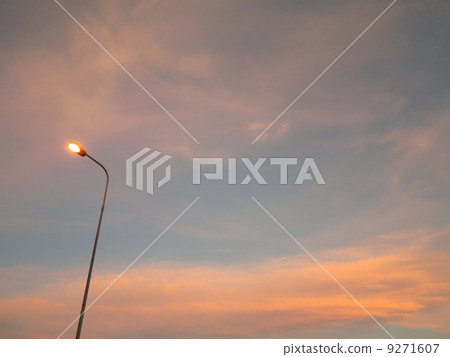 street light sunset street light sunset 9271607