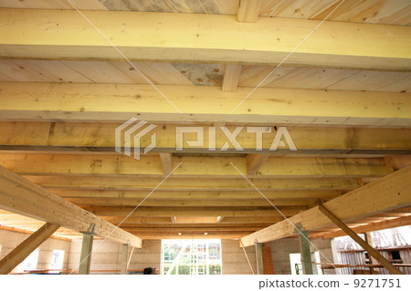 building house wooden shell construction blue sky building house wooden shell construction blue sky 9271751