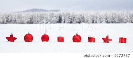 Christmas decoration snowy landscape 9272787
