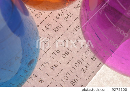 Test tube Scene with periodic system table 9273100