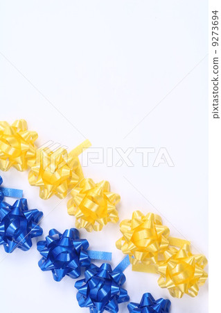 Present ribbons on white Present ribbons on white 9273694