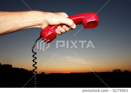 Mobile Phone hotline outdoors 9274903