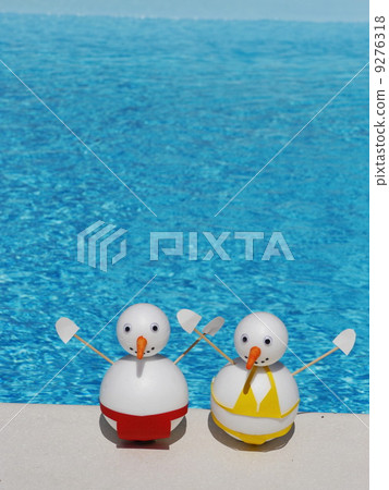 snowman beach vacation 9276318