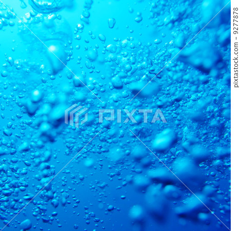 air bubbles in fresh blue water air bubbles in fresh blue water 9277878