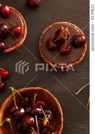chocolate tart with cherry chocolate tart with cherry 9279622