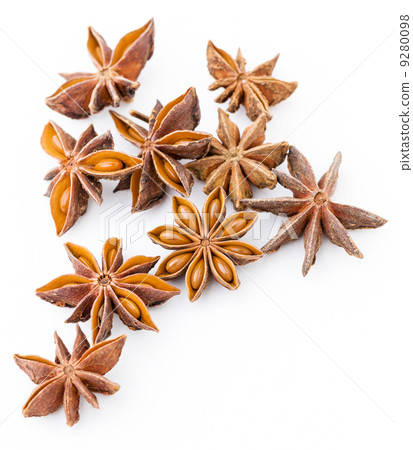 Star anise isolated on white Star anise isolated on white 9280098