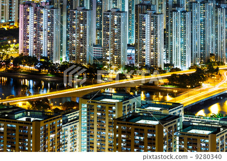 Residential district in Hong Kong 9280340