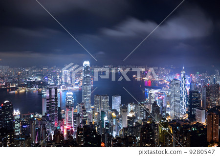 Hong Kong city at night Hong Kong city at night 9280547
