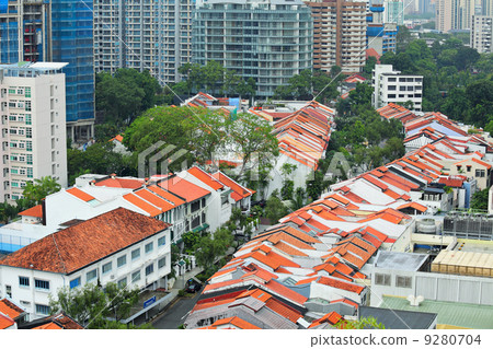 residential downtown in Singapore 9280704