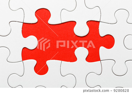 Incomplete puzzle with missing piece 9280828