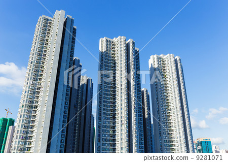 Public housing building in Hong Kong 9281071