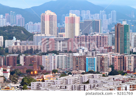 Hong Kong crowded buildings city 9281769