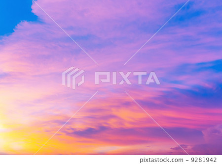 Cloudscape during sunset 9281942