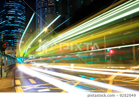 traffic in city at night 9282049