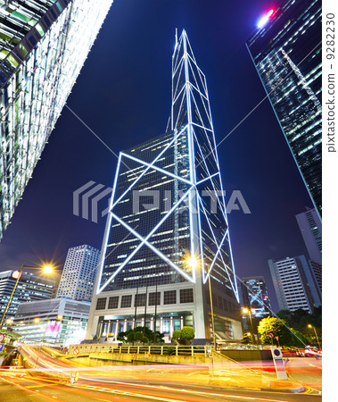 Modern urban landscape at night 9282230