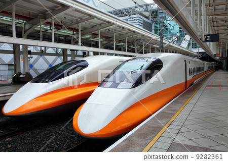 modern high speed train 9282361