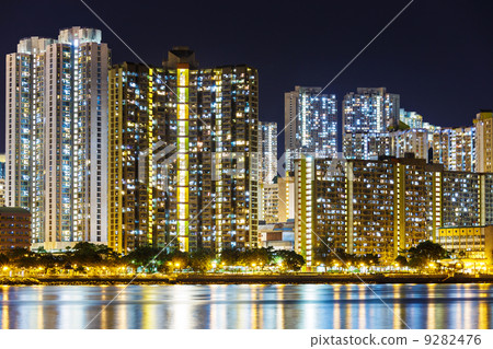 Residential district in Hong Kong 9282476