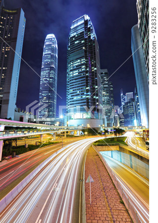 traffic through downtown HongKong traffic through downtown HongKong 9283256