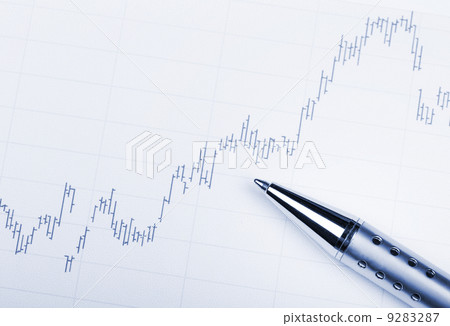 Stock market chart 9283287