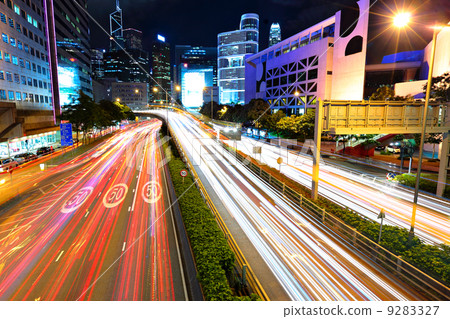 traffic light stream and highrise bulidings traffic light stream and highrise bulidings 9283327