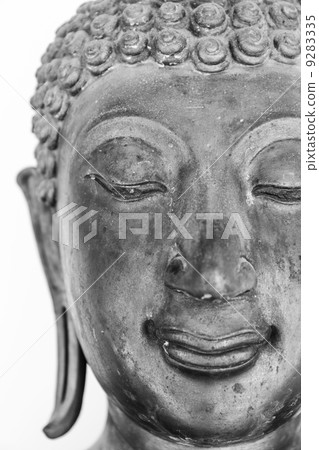 Black Buddha head statue 9283335