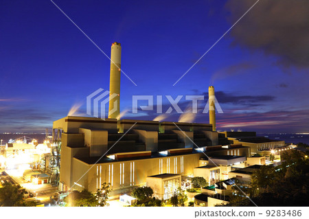 Power Plant at night 9283486