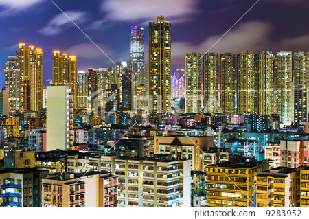 Hong Kong cityscape at night Hong Kong cityscape at night 9283952