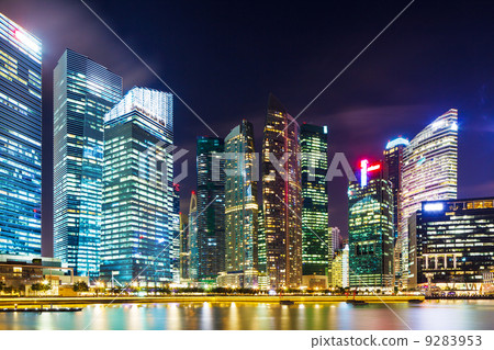 Singapore cityscape at night 9283953