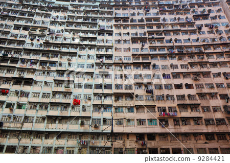 Old apartments in Hong Kong Old apartments in Hong Kong 9284421