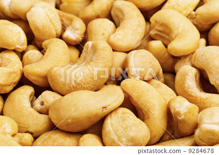 Fresh cashew nuts close up Fresh cashew nuts close up 9284678