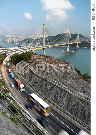 highway and Ting Kau bridge highway and Ting Kau bridge 9284969