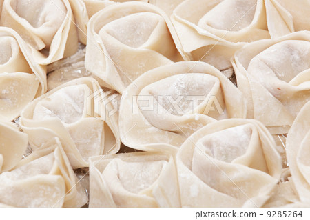 Fresh hand made Chinese dumplings 9285264