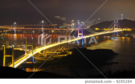 Tsing Ma Bridge in Hong Kong Tsing Ma Bridge in Hong Kong 9285284