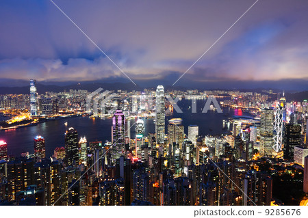Hong Kong at night Hong Kong at night 9285676