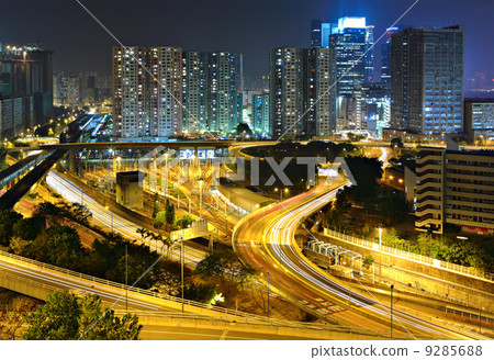 modern city at night modern city at night 9285688