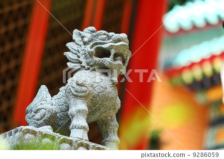 Chinese lion statue 9286059