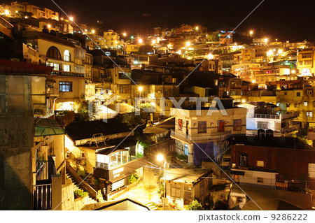 jiu fen village at night jiu fen village at night 9286222