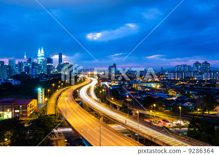 Kuala Lumpur skyline at night 9286364