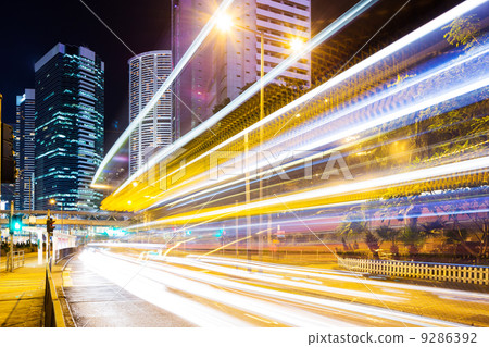 Hong Kong with traffic light 9286392