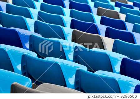Sport arena with seats in blue color 9286500
