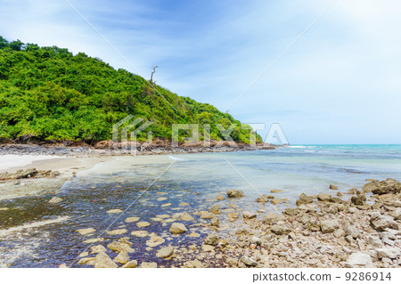 Beautiful beach on island 9286914