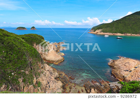 Sai Wan bay in Hong Kong 9286972