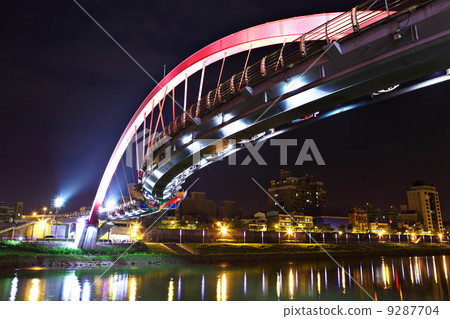 bridge at night in Taipei bridge at night in Taipei 9287704
