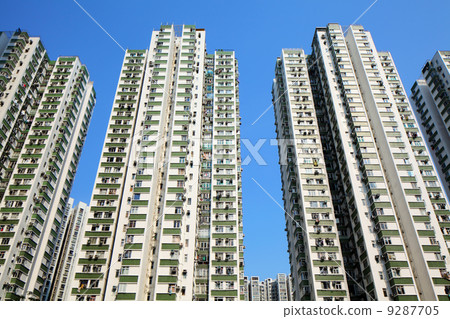 apartment block in Hong Kong apartment block in Hong Kong 9287705