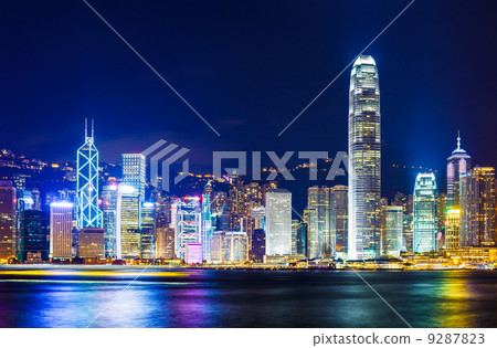 Hong Kong skyline at night Hong Kong skyline at night 9287823