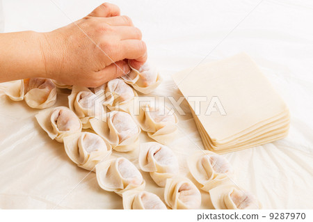 Making of Traditional Chinese dumpling 9287970