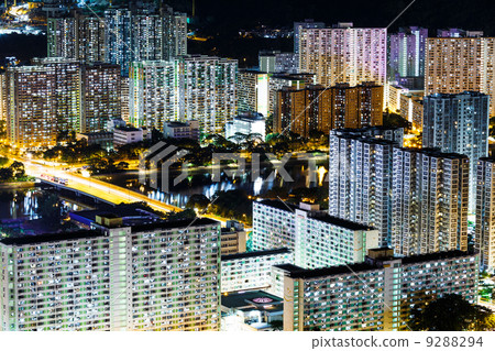 Residential district in Hong Kong 9288294